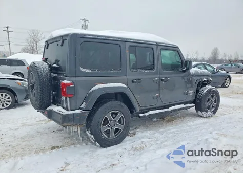 2019 Jeep Wrangler Unlimited Sport z USA, uszkodzony, nr VIN 1C4HJXDG0KW584884